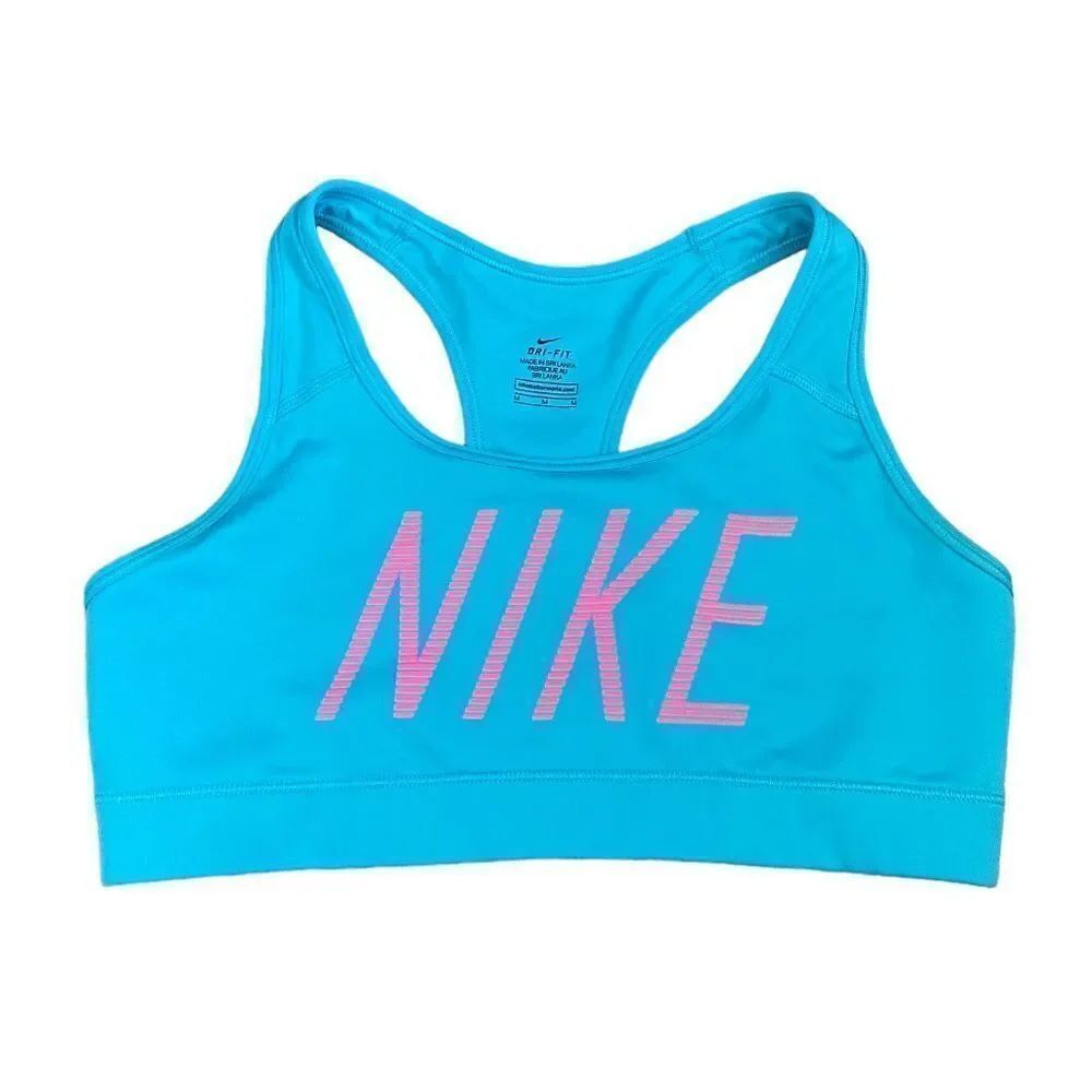Nike Dri Fit Turquoise Athletic Work Out Sports Bra